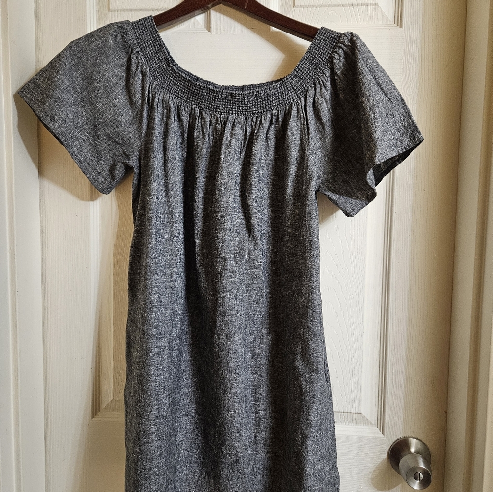 Gray Short Sleeve Dress - Picture 3 of 5